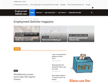 Tablet Screenshot of employmentsolicitor.com